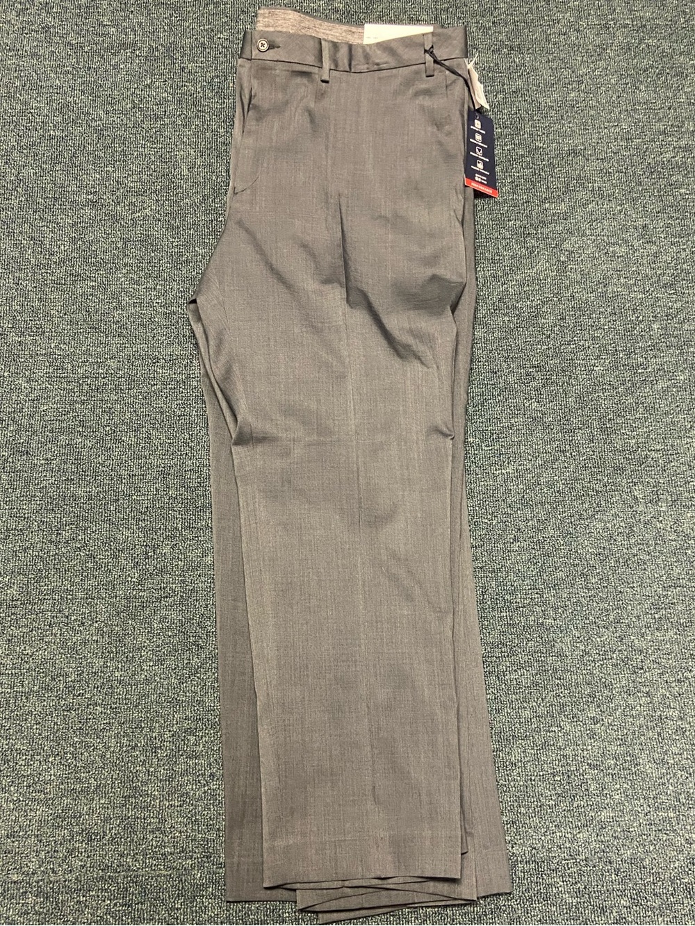 Chaps Gray Men's Dress Pants with Performance Tag